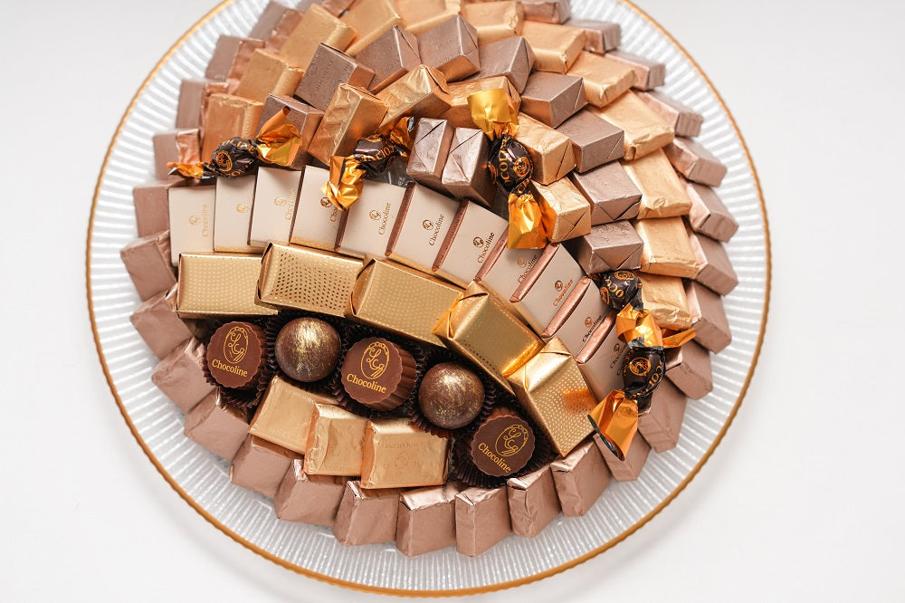 Gold Corners Glass Plate 290 SR