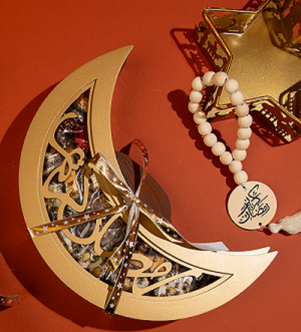 Half Moon Small Silver & Gold